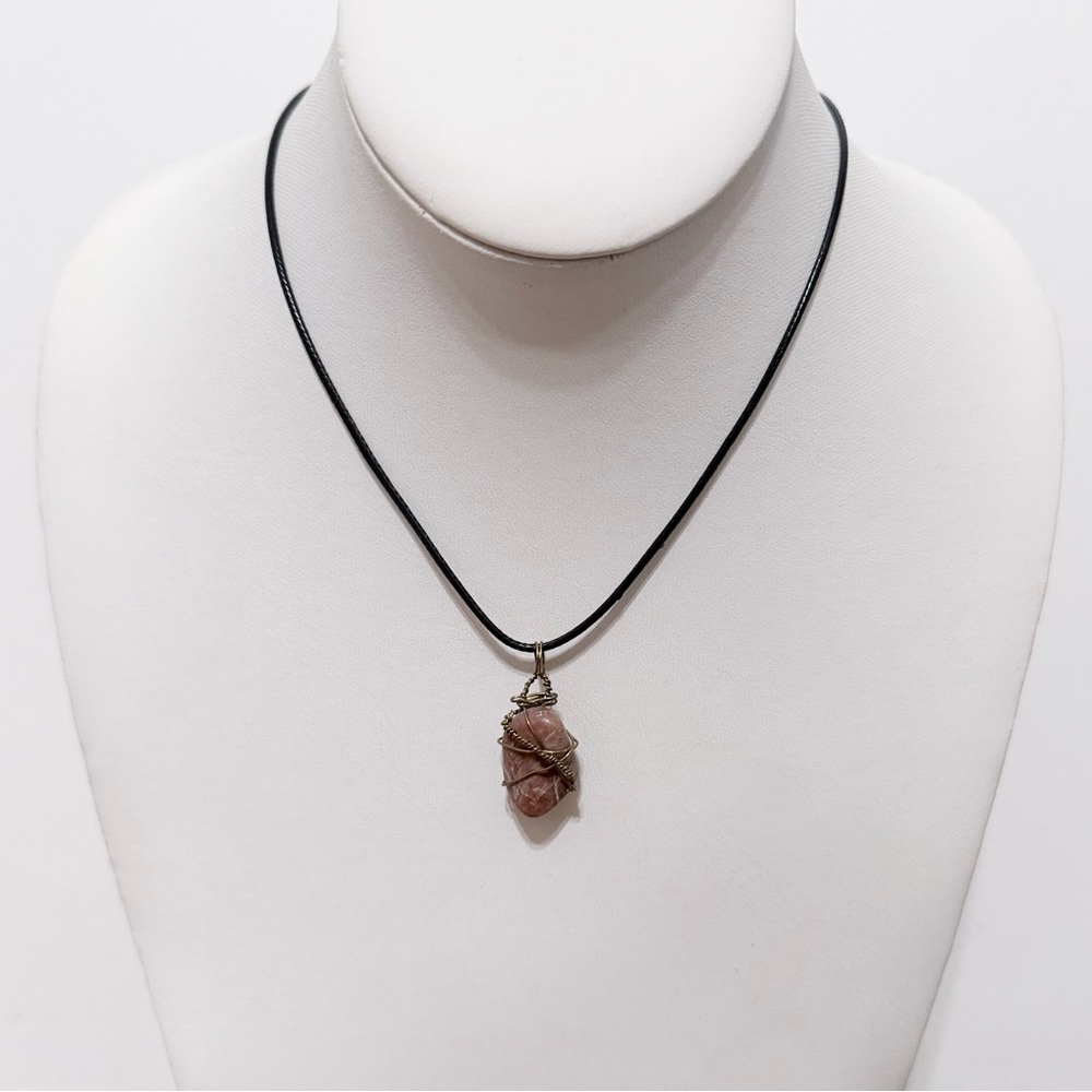 Pink Agate Necklace